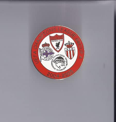 2004/05 Champions League Winning Season Group Stage Badge(RED).